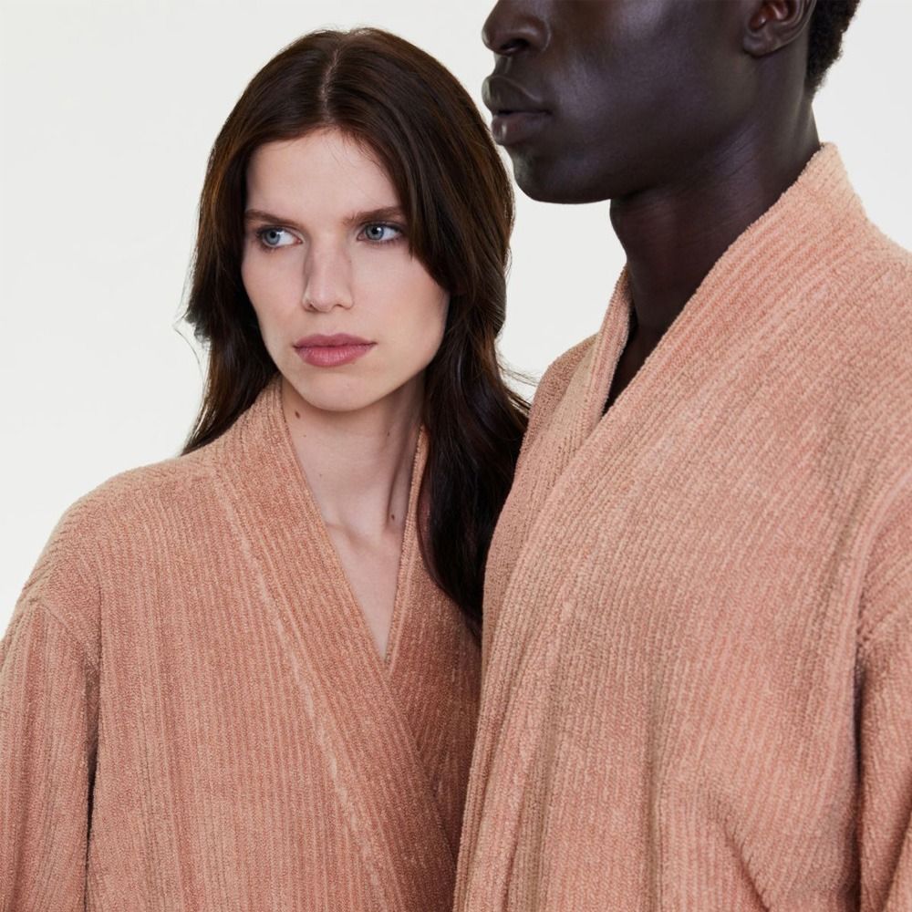 Sheridan Living Textures Cotton Terry Bathrobe White