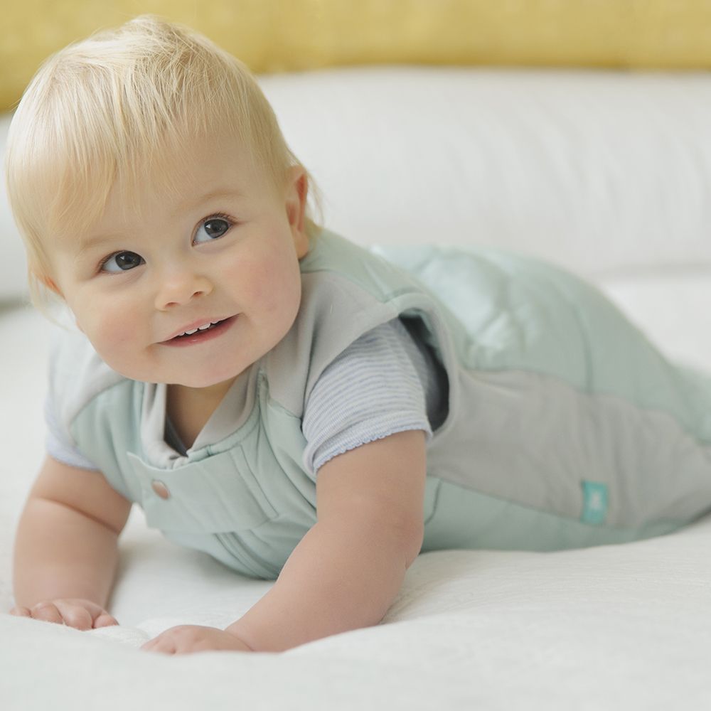 ergoPouch 3.5 Tog Organic Cotton Quilt Sleeping Bag Mint Baby