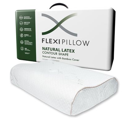 Flexi Pillow Natural Contoured Latex Pillow