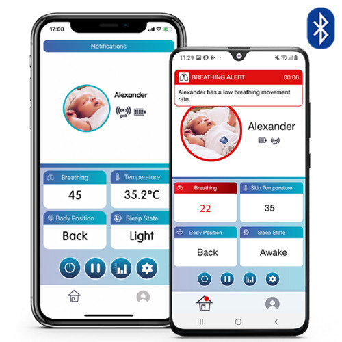 Snuza Pico App on Mobile Phones