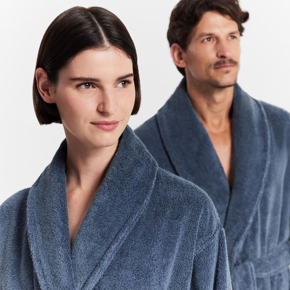Sheridan Aven Australian Cotton Bathrobe Indigo