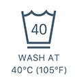 Wash at 40C