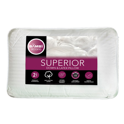 Bambi Superior Down and Latex Pillow Packaging