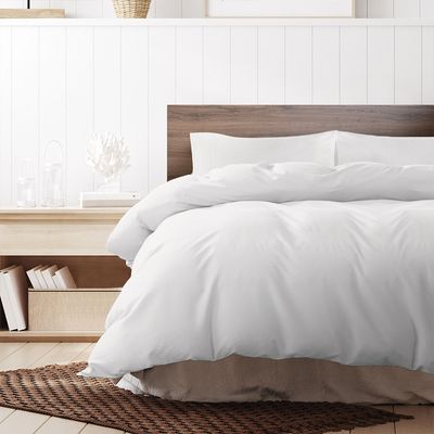 Royal Comfort 1000 Thread Count Cotton Blend Quilt Cover Set White